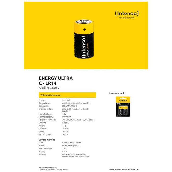 (Intenso) Baterija alkalna, LR14 / C, 1,5 V, blister 2 kom