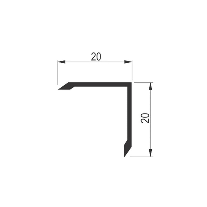 AL profil LZZ 3508/20x20/2,7m