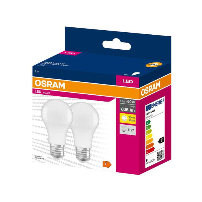 LED sijalica toplo bela 8.5W OSRAM - 2 kom.