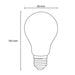 LED filament sijalica klasik toplo bela 8W OSRAM