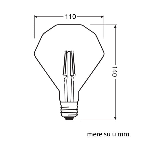 LED filament sijalica toplo bela 4W OSRAM