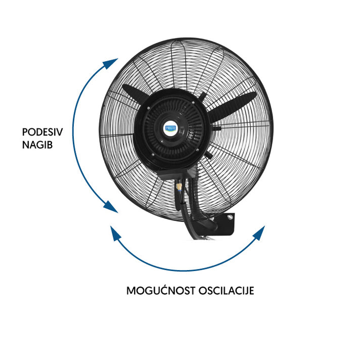 PROSTO zidni ventilator sa raspršivačem 9 l