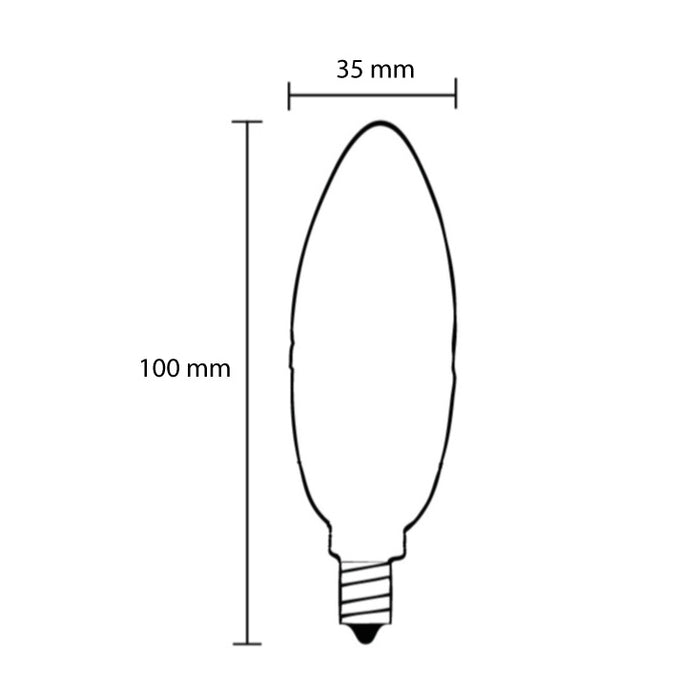 LED filament sijalica toplo bela 4W OSRAM