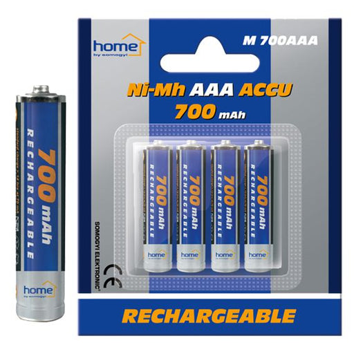 Home Baterija punjiva AAA, 700mAh, blister 4 kom - M 700AAA