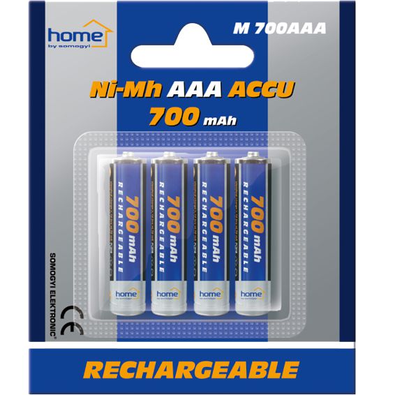 Home Baterija punjiva AAA, 700mAh, blister 4 kom - M 700AAA