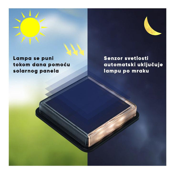 Podna solarna LED lampa za dvorište