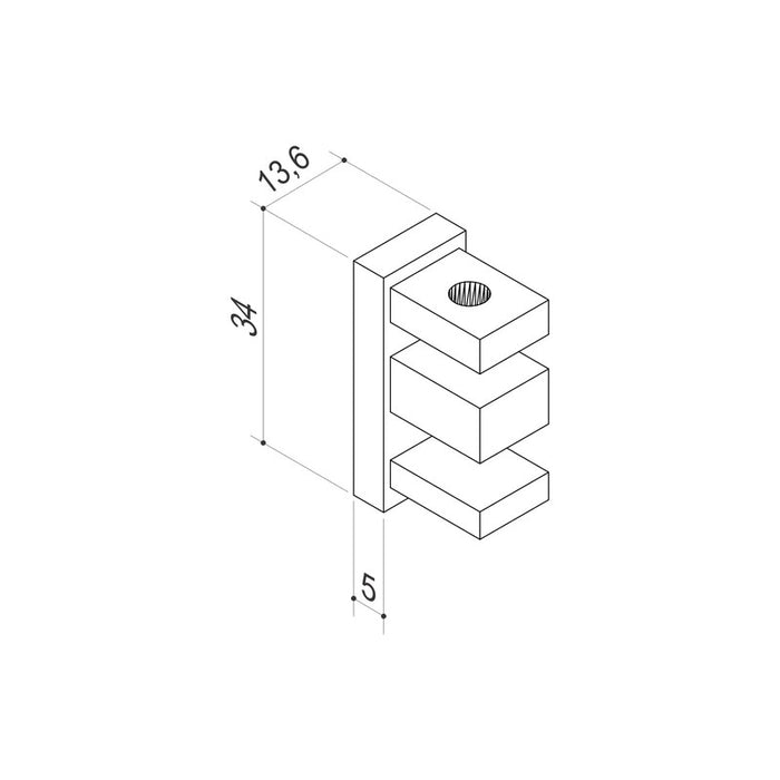 GA05 FLAT Čep 5mm