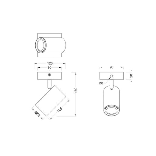 SPOT LAMPA MARLEY 1XGU10 812400107