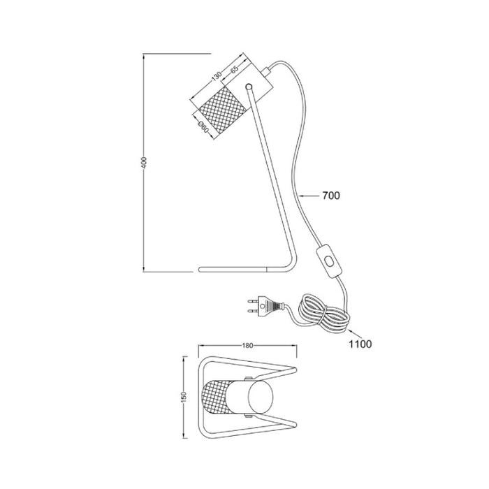 STONA LAMPA TOSH 1xE14 504300132