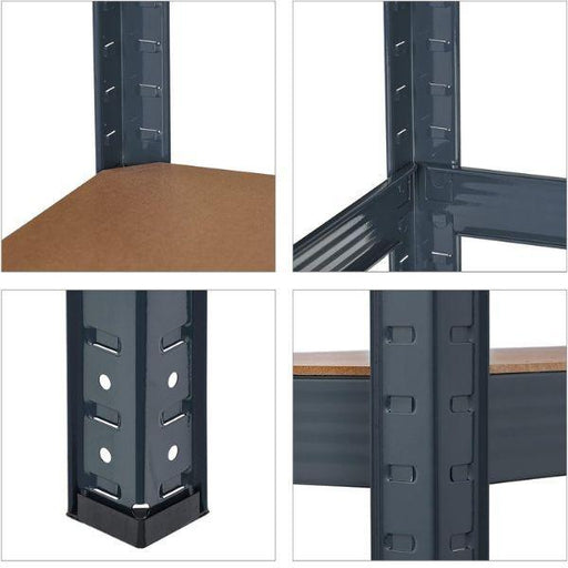 Polica UGAO 180x90x90x40cm 5x175kg antracit