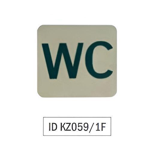 ID KZ059-1 samolepljiva pločica za vrata WC
