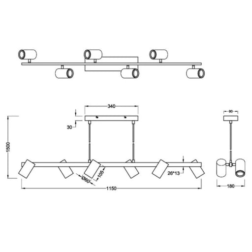 VISILICA MARLEY BELA 6XGU10 302400631