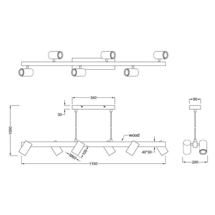 VISILICA MARLEY DRVO 6XGU10 CRNA 312490632