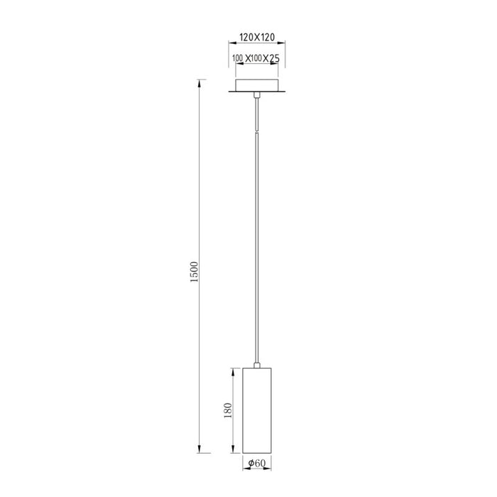 Visilica MARLEY 1xGU10 nikl mat 312400107