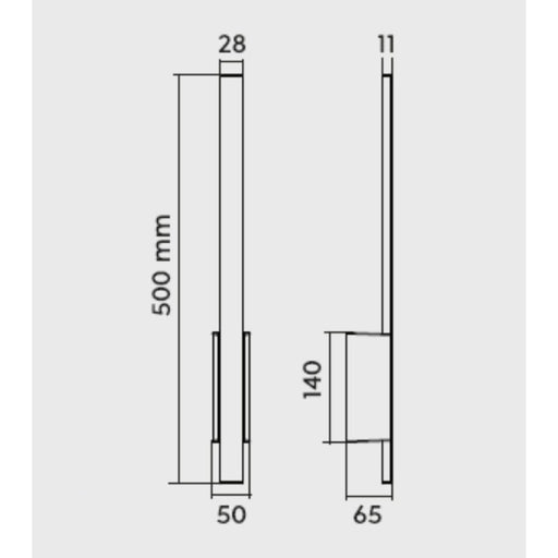 ZIDNA LAMPA TAWA 7.5W 3000K 221460142