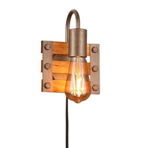 Zidna lampa KHAN 1xE27 nikl antique 205570167