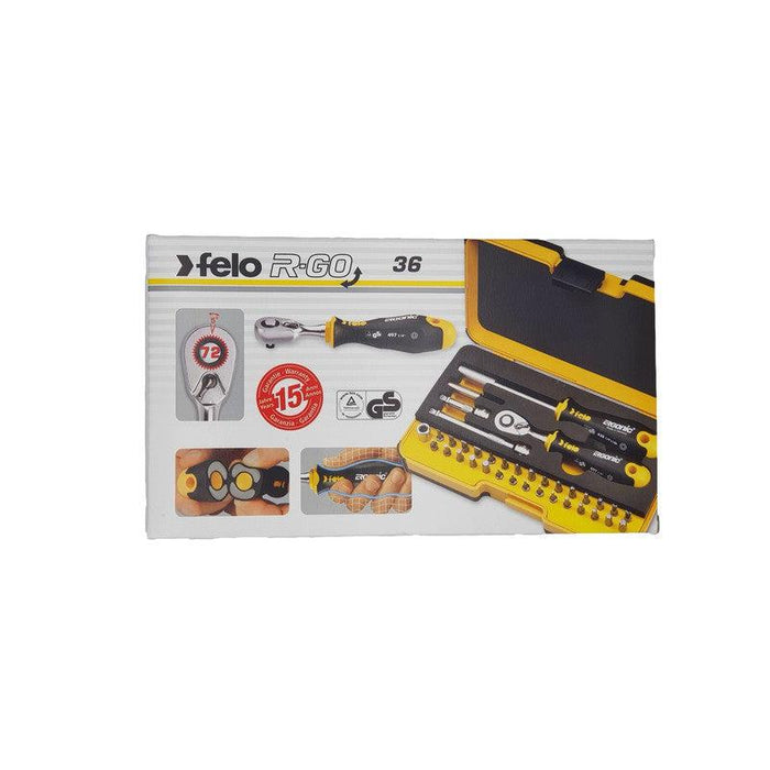 Set alata Felo XL-Strongbox R-GO 36 sa čegrtaljkom SL/HEX/PH/PZ/TX/SQ/SP 05783606 36 kom