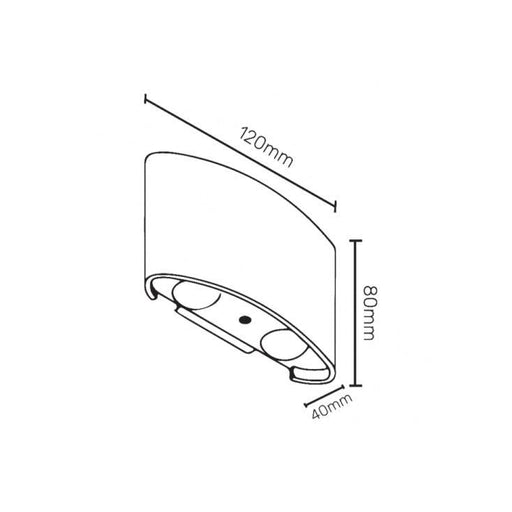 Zidna LED lampa 4W