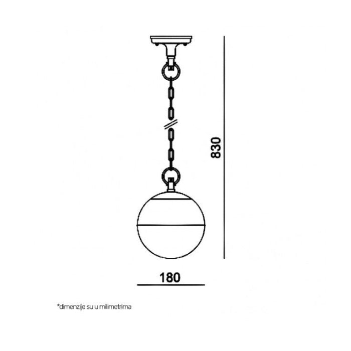 Viseća lampa 1xE27