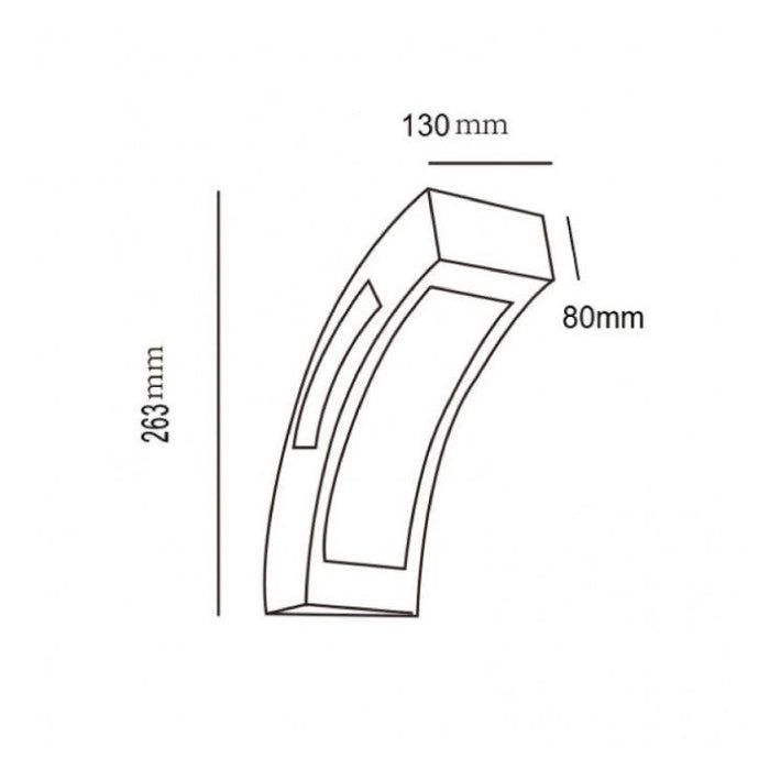 Zidna LED lampa 12W