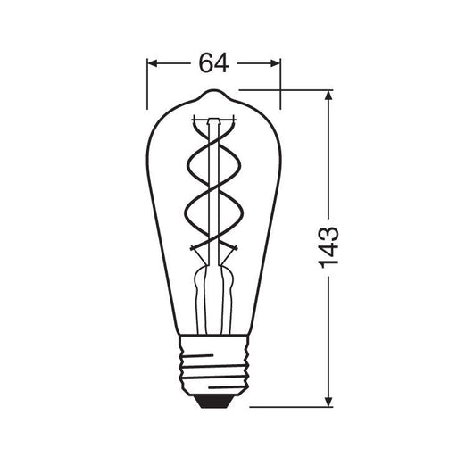 LED filament sijalica toplo bela 4W OSRAM