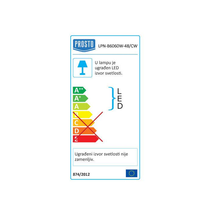 LED panel 48W hladno beli