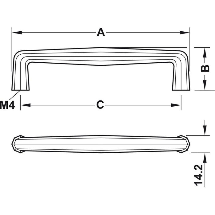 HÄFELE 155.02 RUČICE ZA NAMEŠTAJ "D HANDLE"